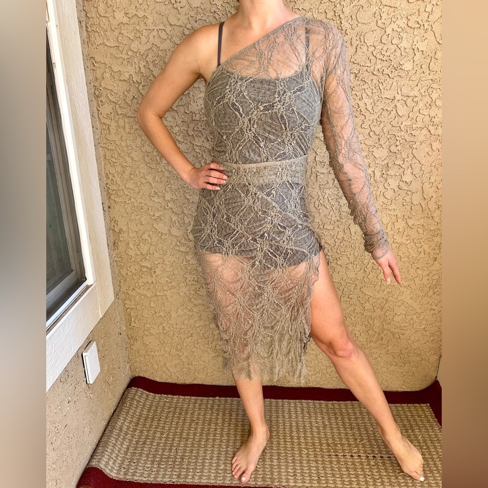 Gray dance costume AS